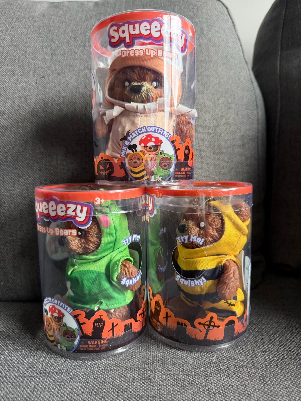 Squeezy Bears - Green/Yellow/Orange Costumes